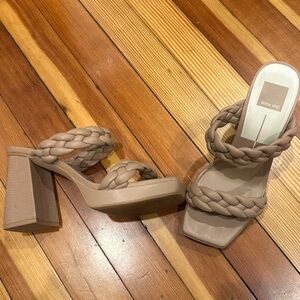 Dolce Vita Women's Nude Braided Heels